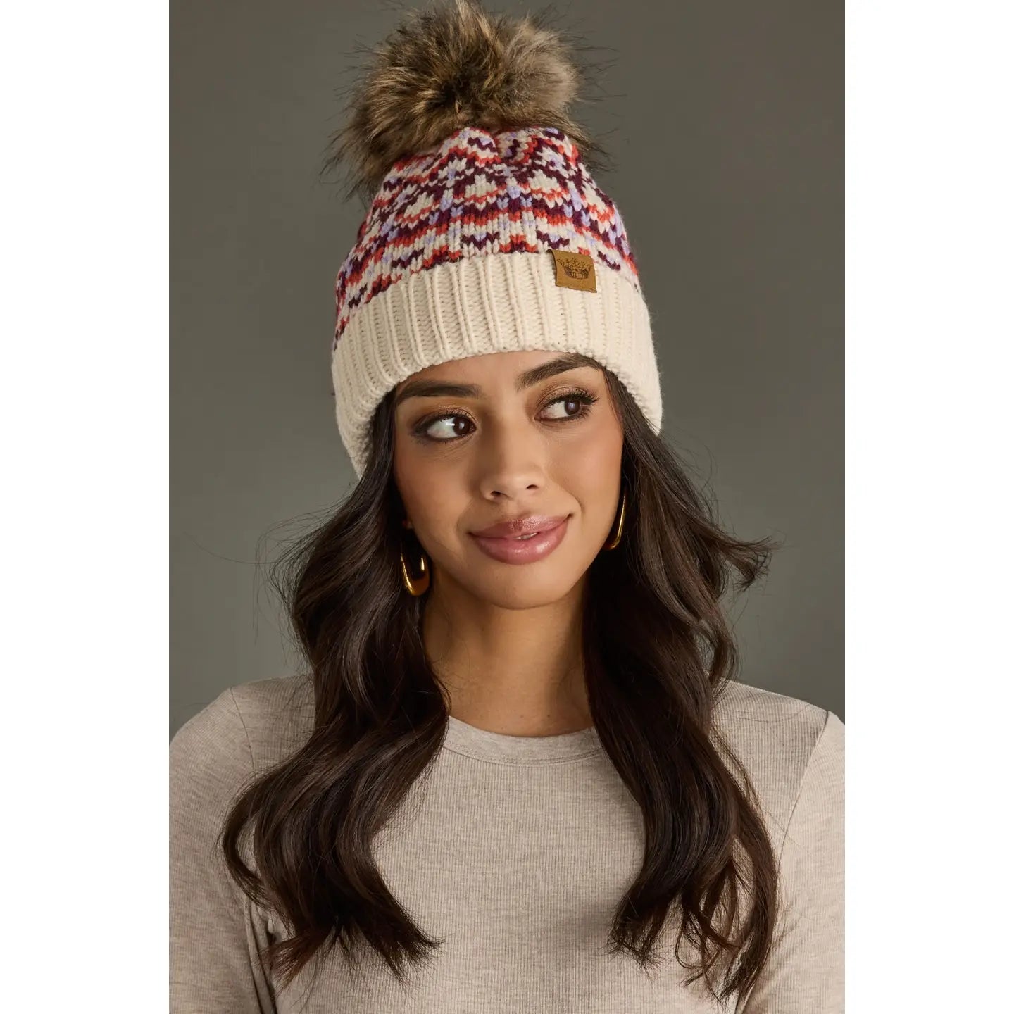 Sweet Feeling Pom Hat