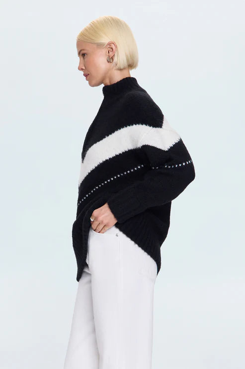 ARDEN CHEVRON COLORBLOCK SWEATER