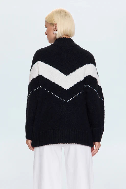 ARDEN CHEVRON COLORBLOCK SWEATER