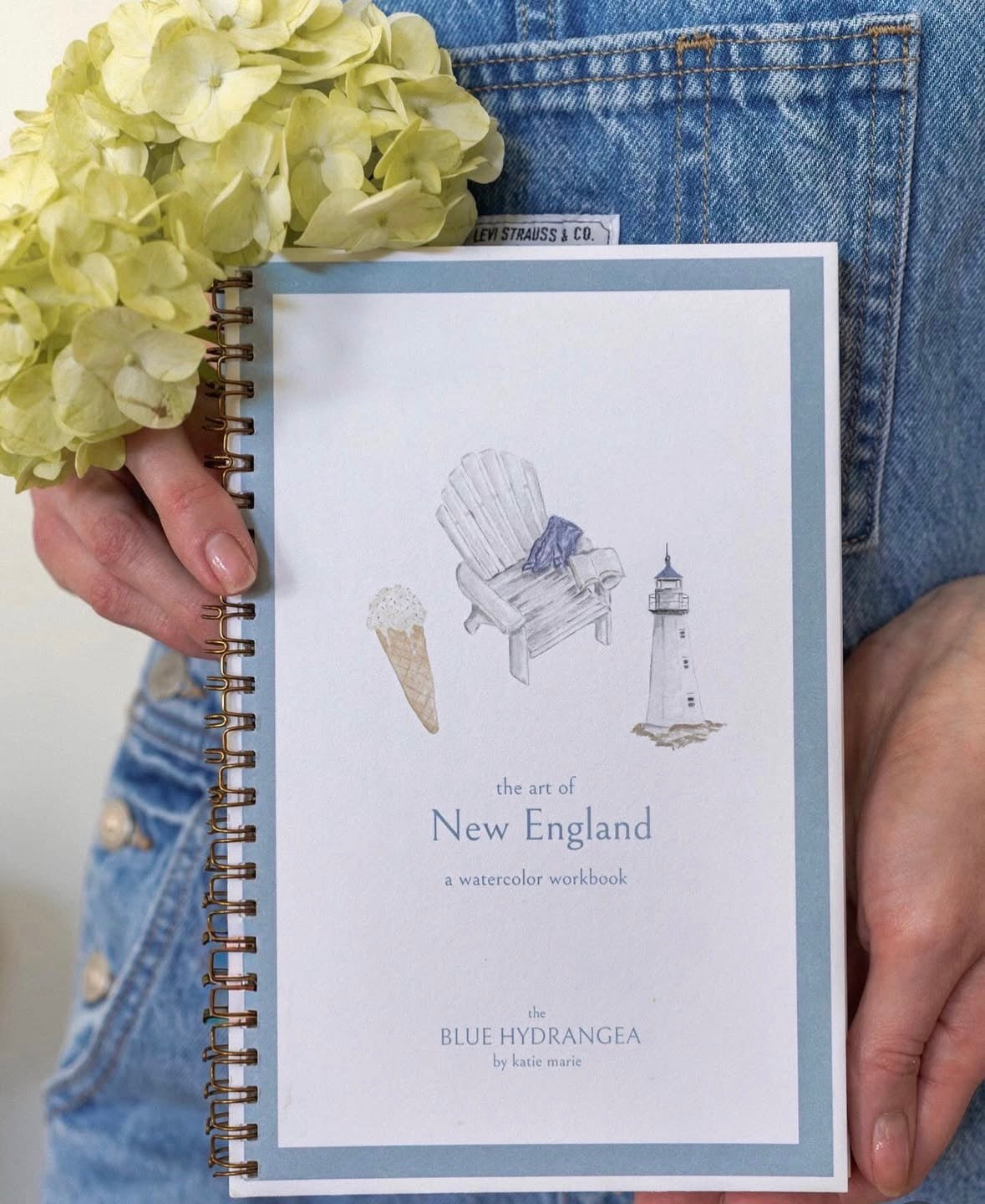 The Blue Hydrangea Watercolor Workbook