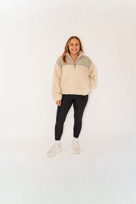 Olivia Half Zip Sherpa Pullover