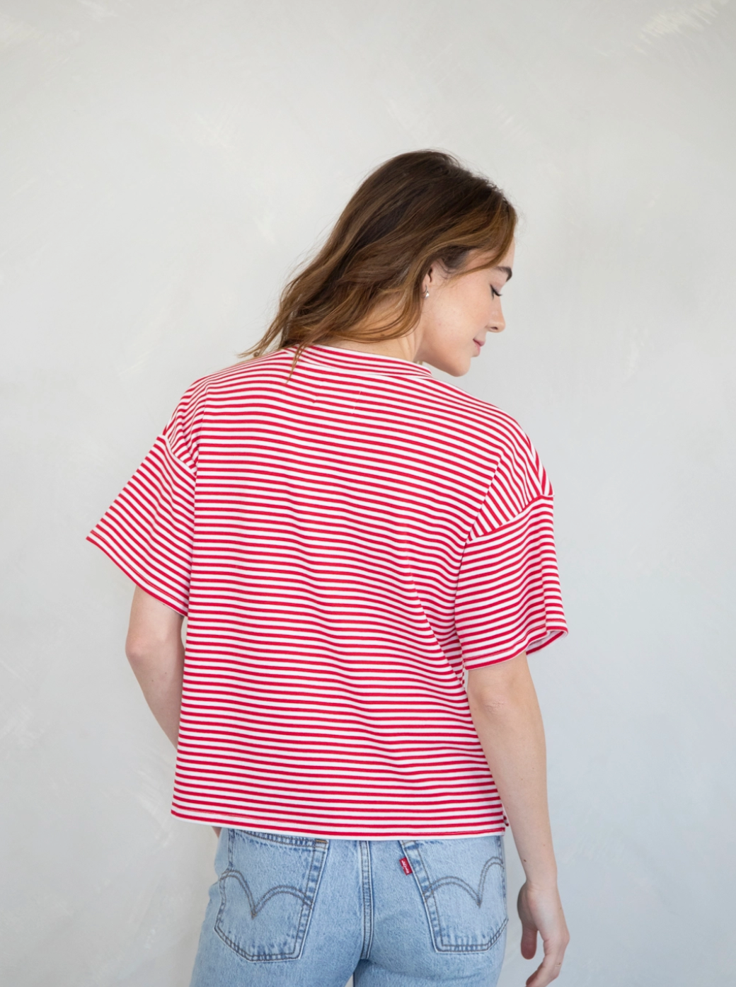 Red Emerson Striped Tee