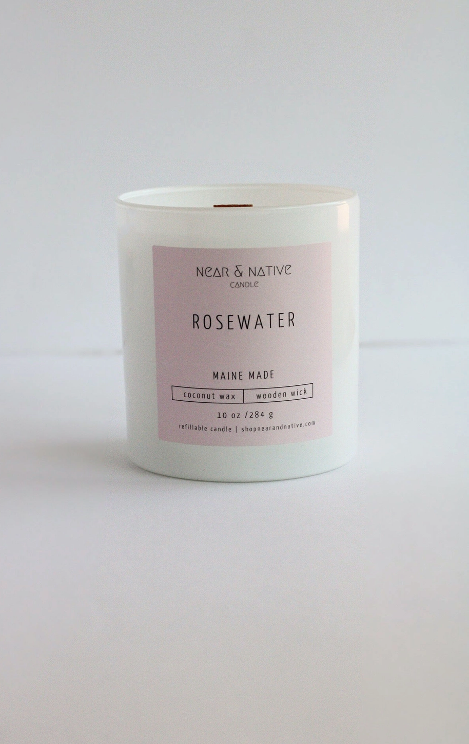 Rosewater Wood Wick Candle
