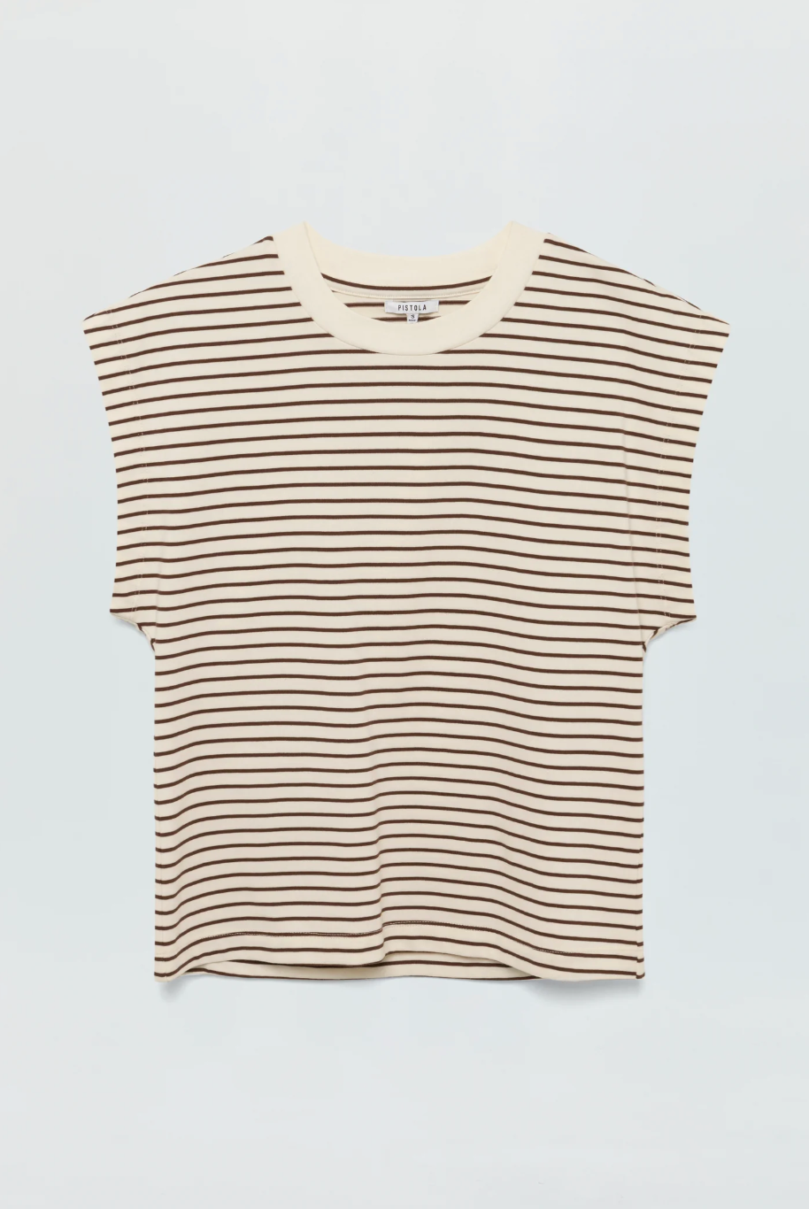 MARINA TEE - CHESTNUT STRIPE