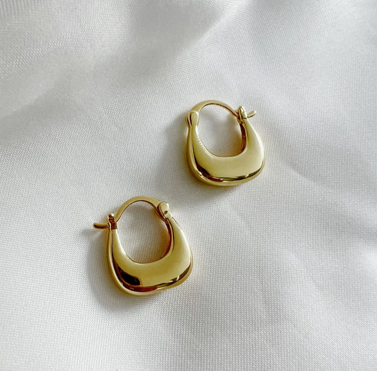 Shaina Hoops Earrings Gold Filled