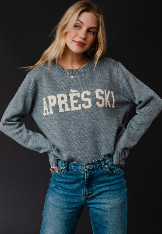 Gray Apres Ski Sweater