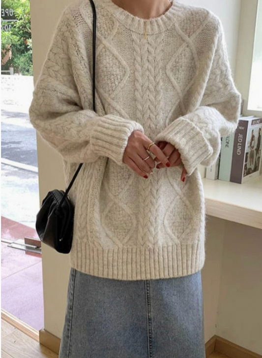 Heavy Super Soft Oversized Classic Fisherman Sweater