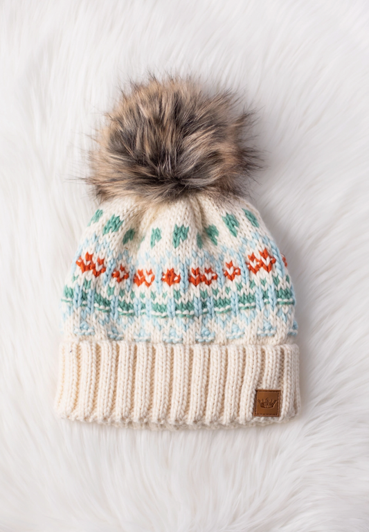 Sierra Cable Knit Pom Hat
