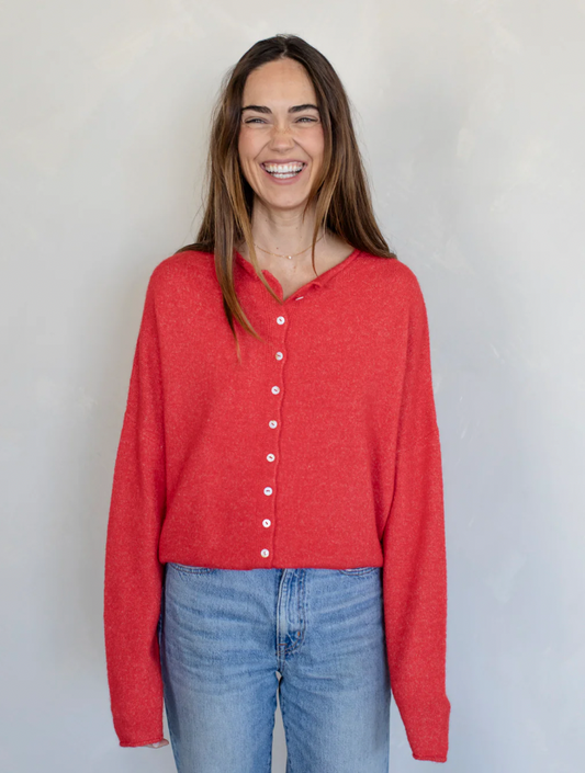 Red Piper Cardigan