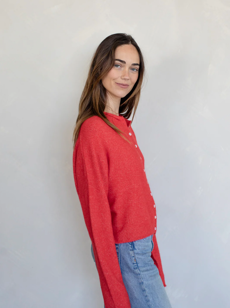 Red Piper Cardigan