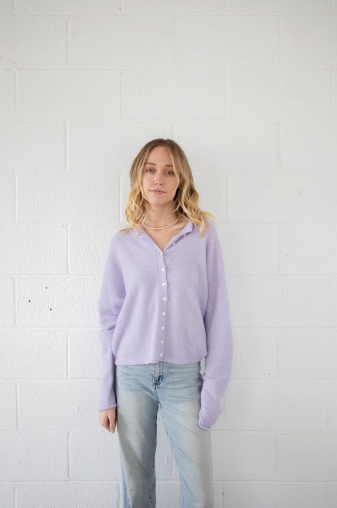 Lavender Piper Cardigan