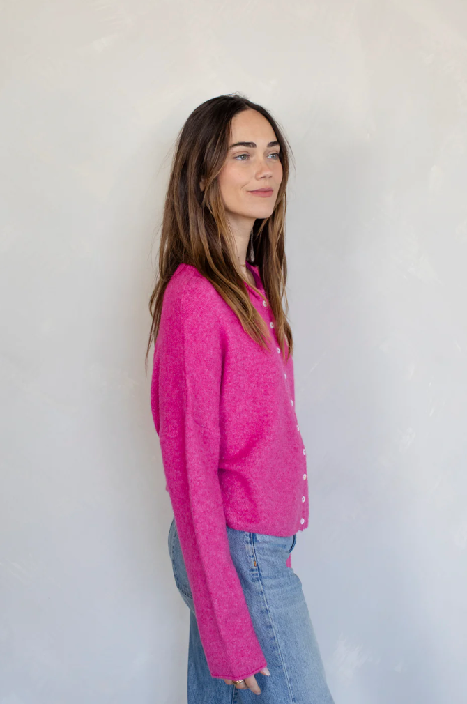 Fuchsia Piper Cardigan