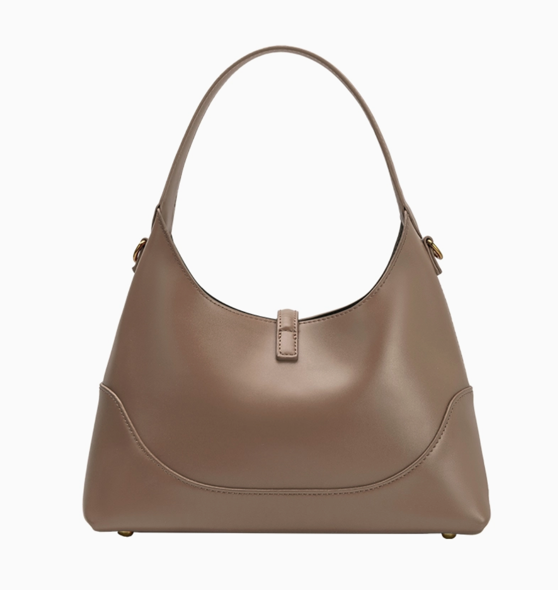 Caroline Taupe Recycled Vegan Shoulder Bag