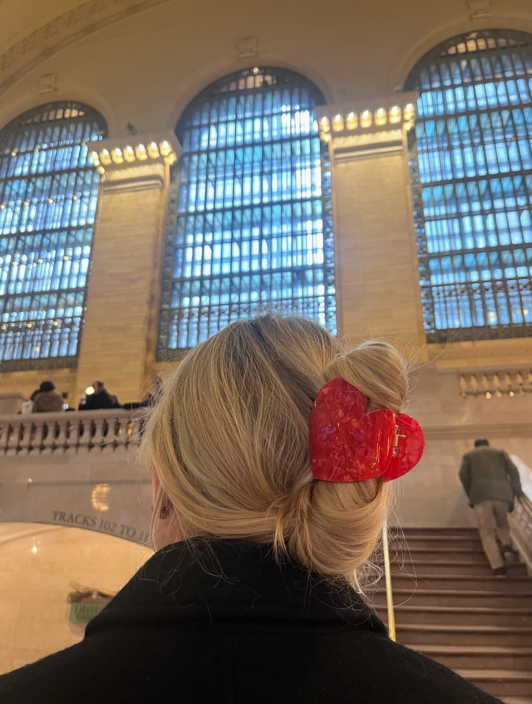 Red Heart Hair Clip