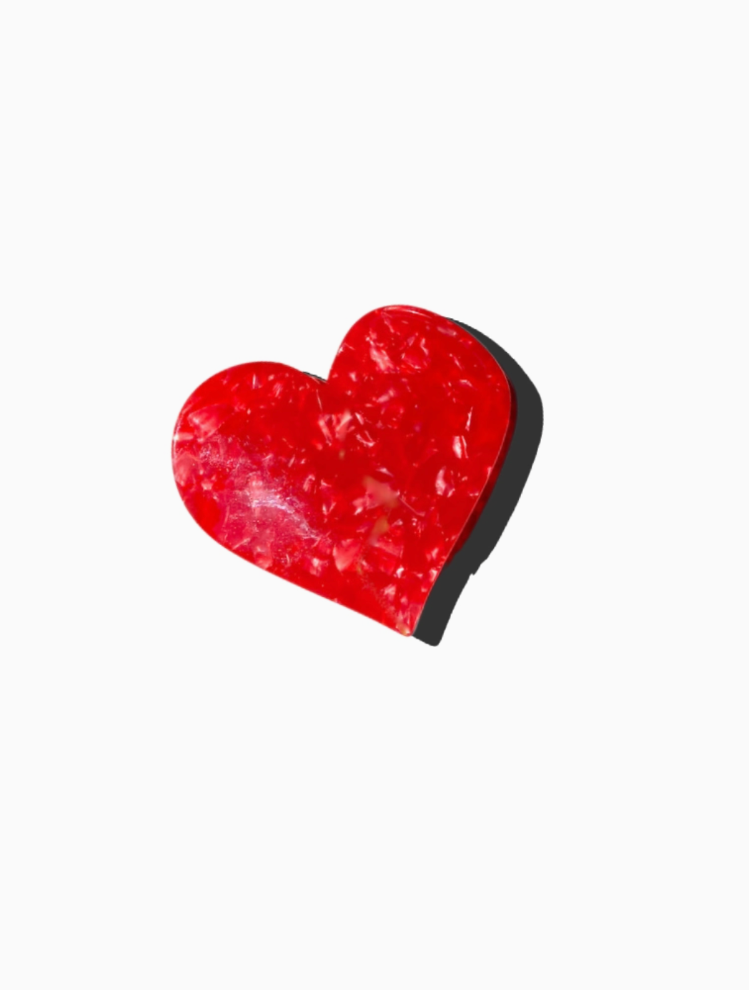 Red Heart Hair Clip