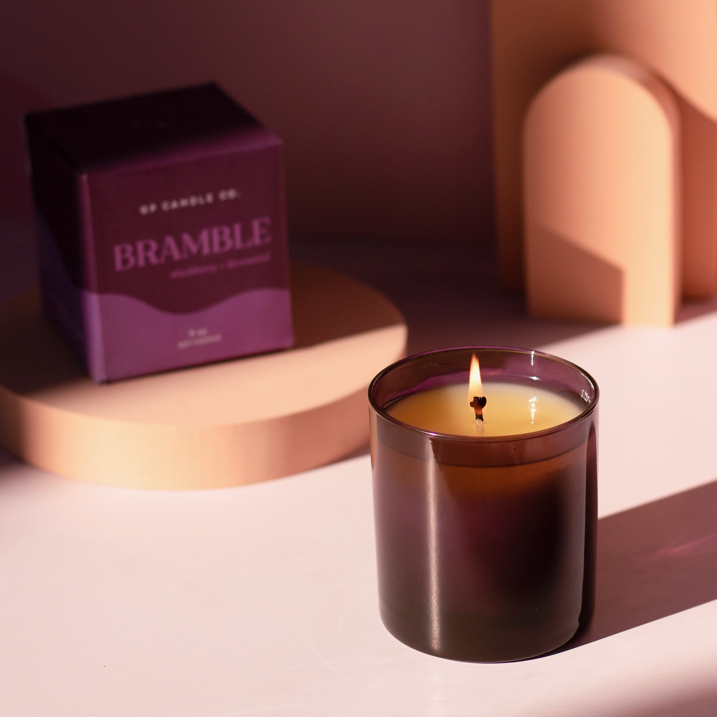 Bramble 9 oz. Hue Candle (Blackberry + Rosewood)