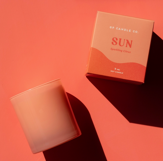 Sun 9 oz. Hue Candle (Sparkling Citrus)