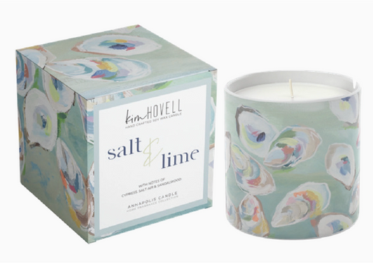 Salt and Lime Oyster Boxed Candle - Kim Hovell
