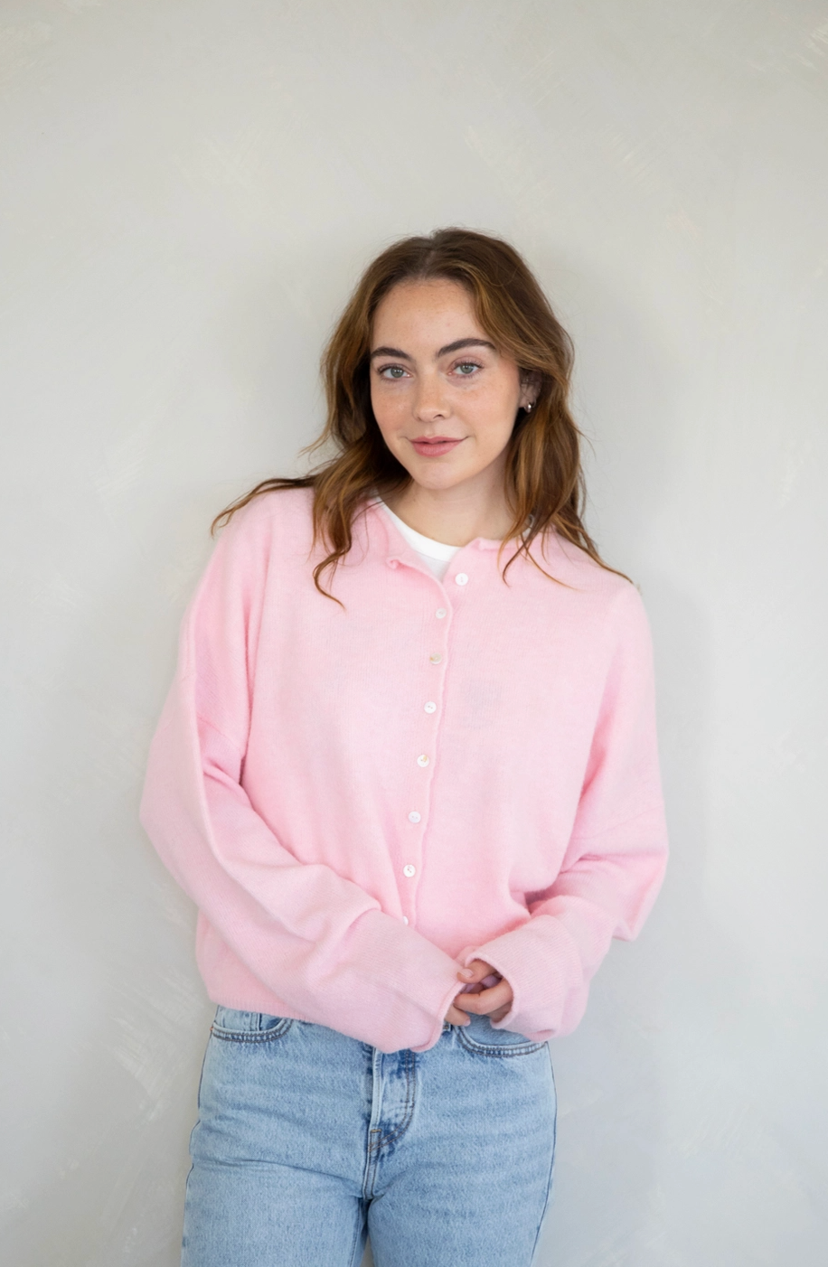 Light Pink Piper Cardigan