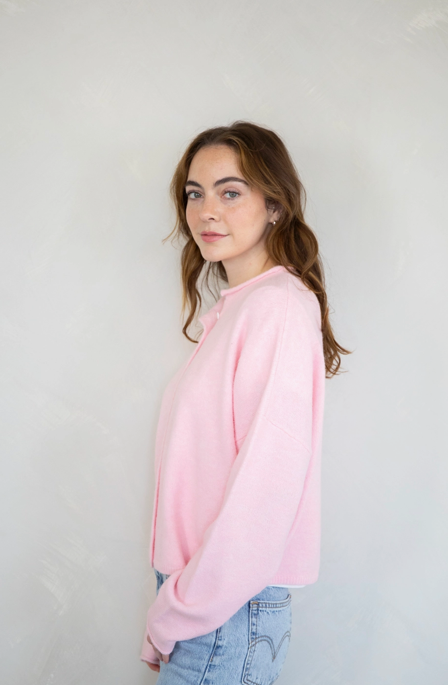 Light Pink Piper Cardigan