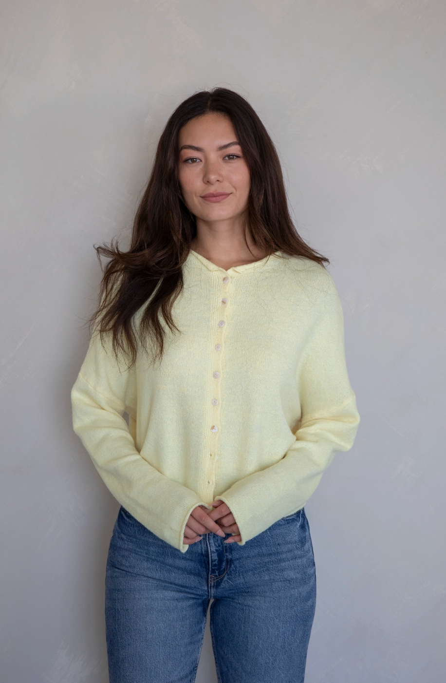 Butter Yellow Piper Cardigan