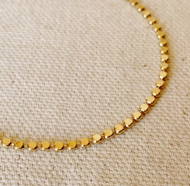 18k Gold Filled 2mm Dot Ball Bracelet