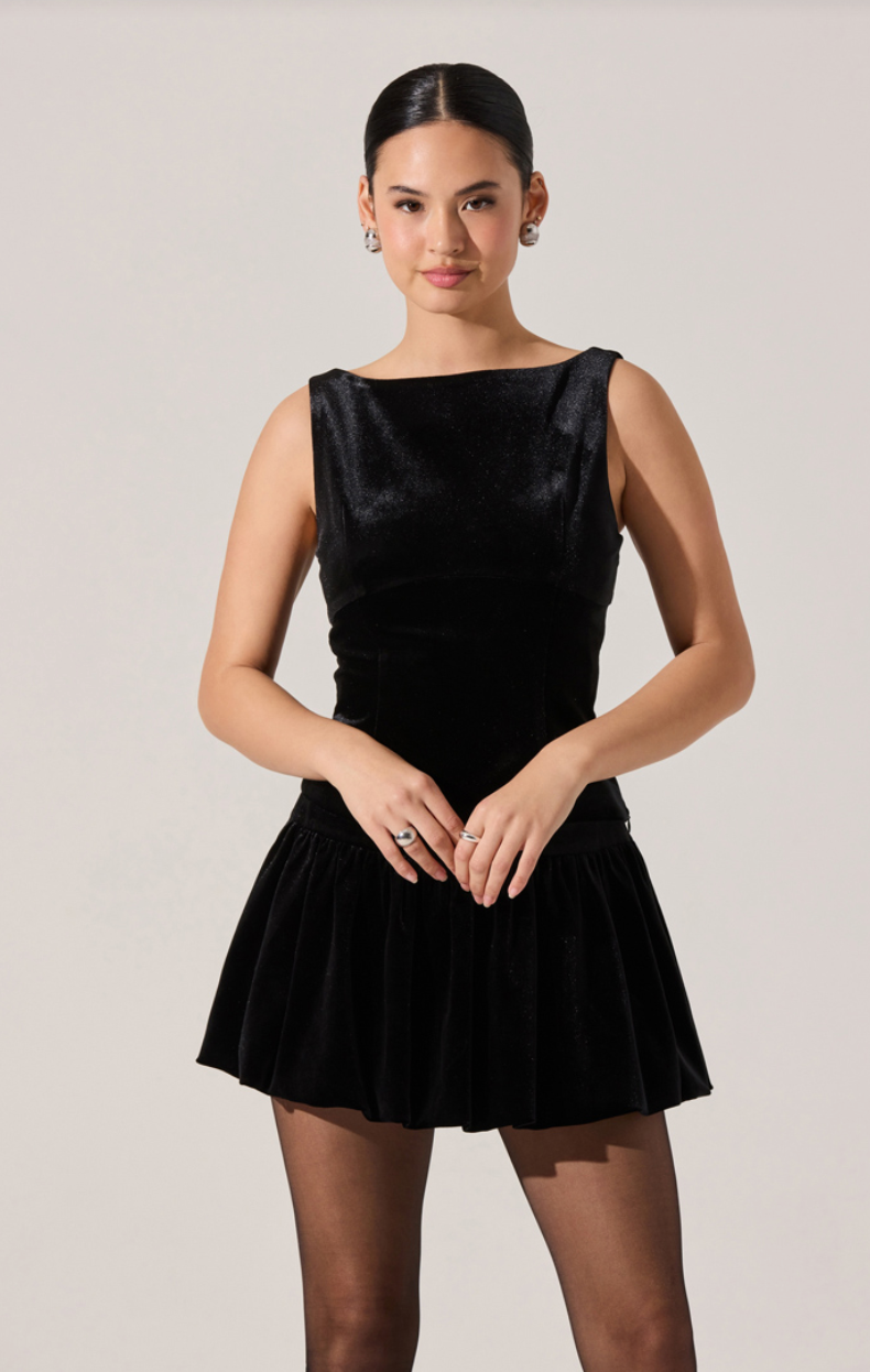 Jinnie Velvet Boat Neck Top