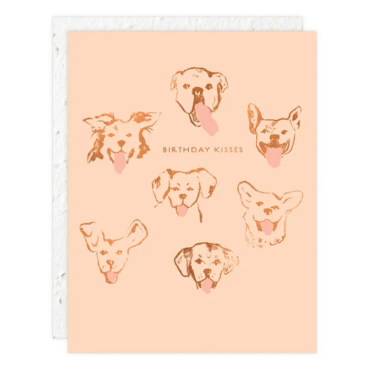 Dog Kisses - Birthday Card