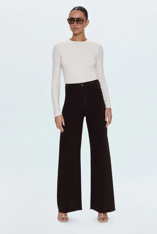 PENNY HIGH RISE WIDE LEG - MOCHA