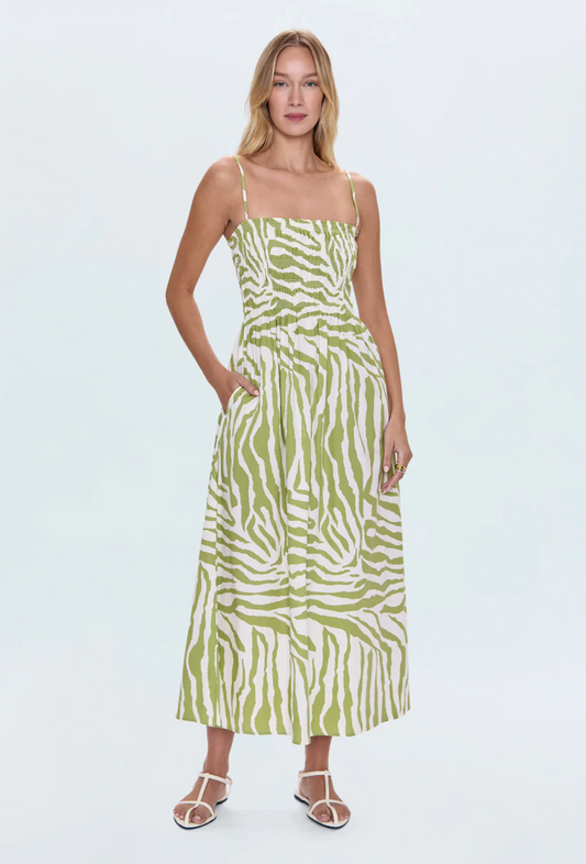 Bianca Safari Lime Bodice Dress
