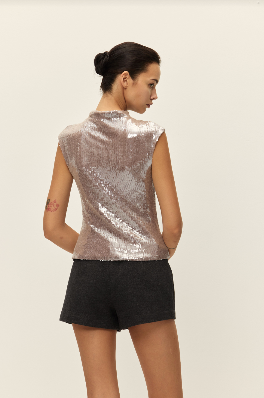 Sabrina Sequin Top