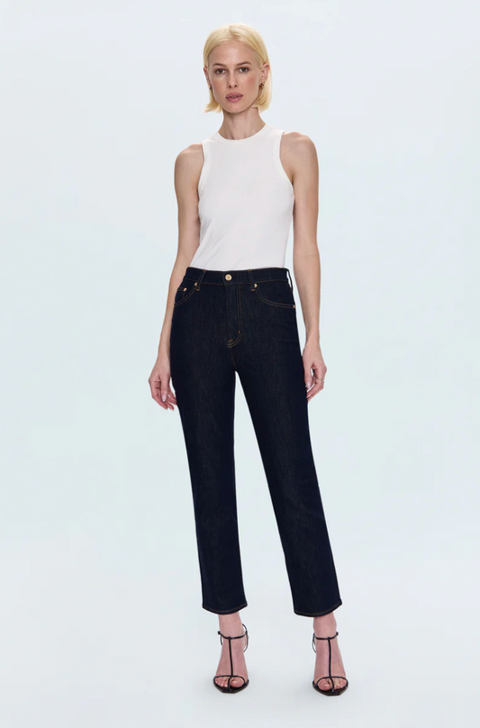 Bri Ankle High Rise Slim Straight