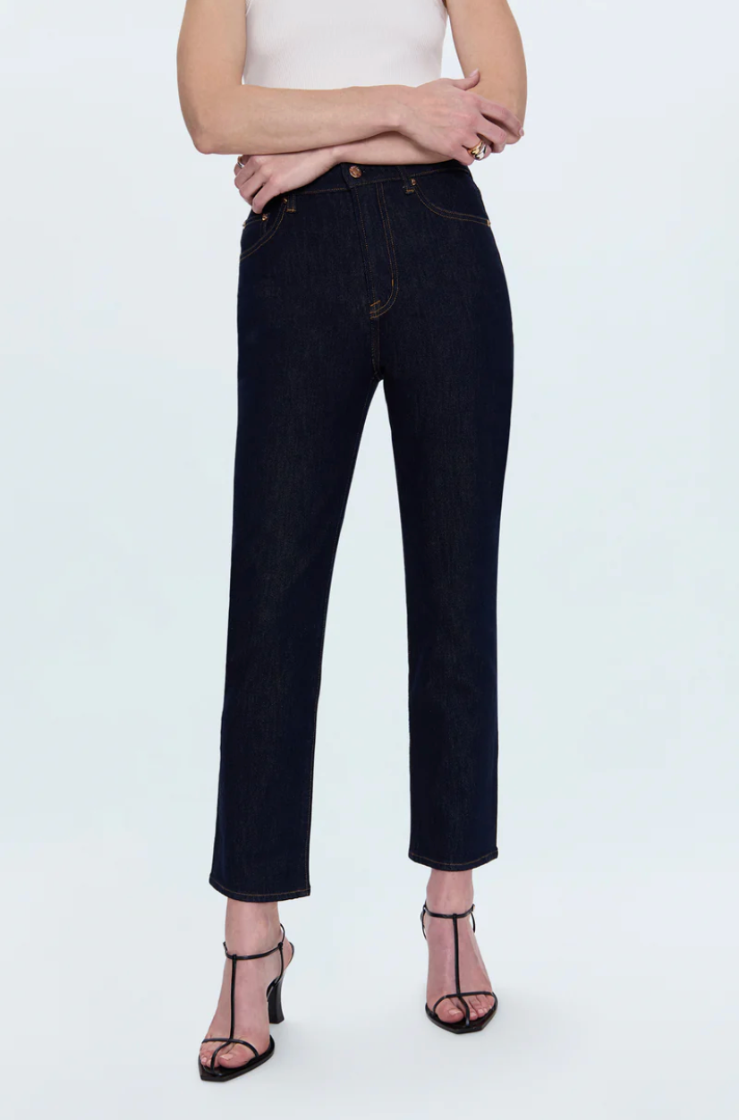 Bri Ankle High Rise Slim Straight