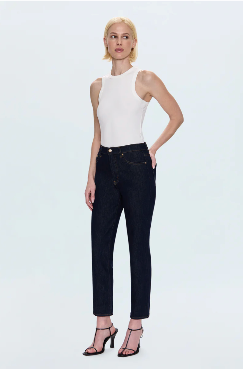 Bri Ankle High Rise Slim Straight
