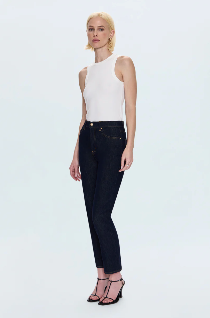 Bri Ankle High Rise Slim Straight