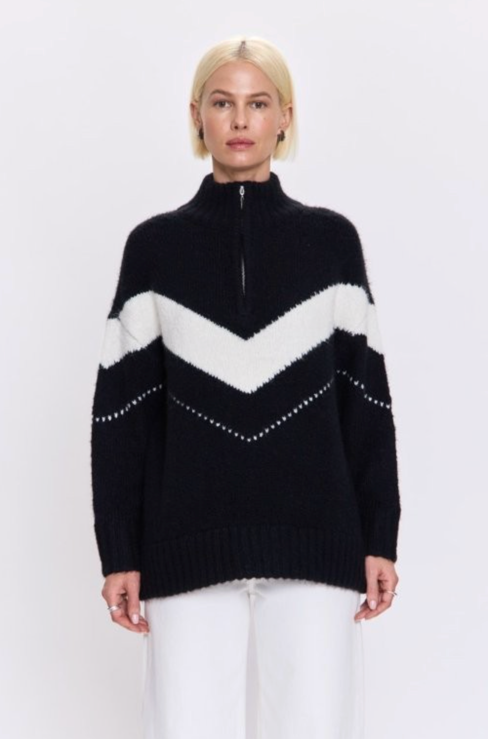 ARDEN CHEVRON COLORBLOCK SWEATER