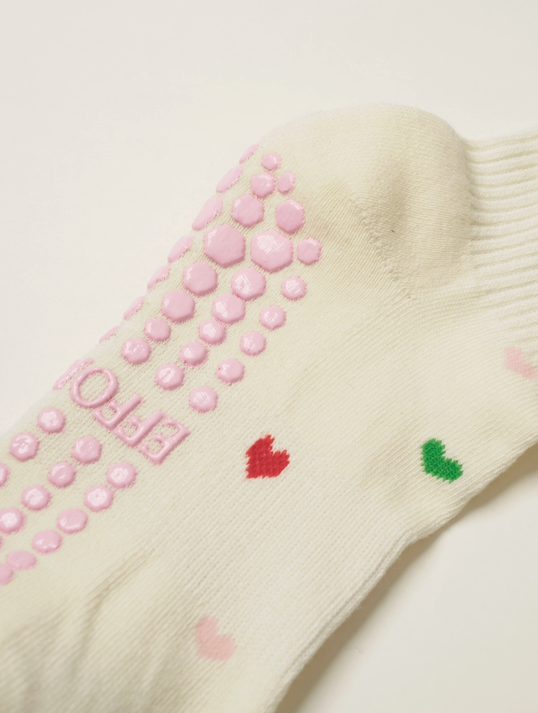 Mini Heart Petal Grip Sock