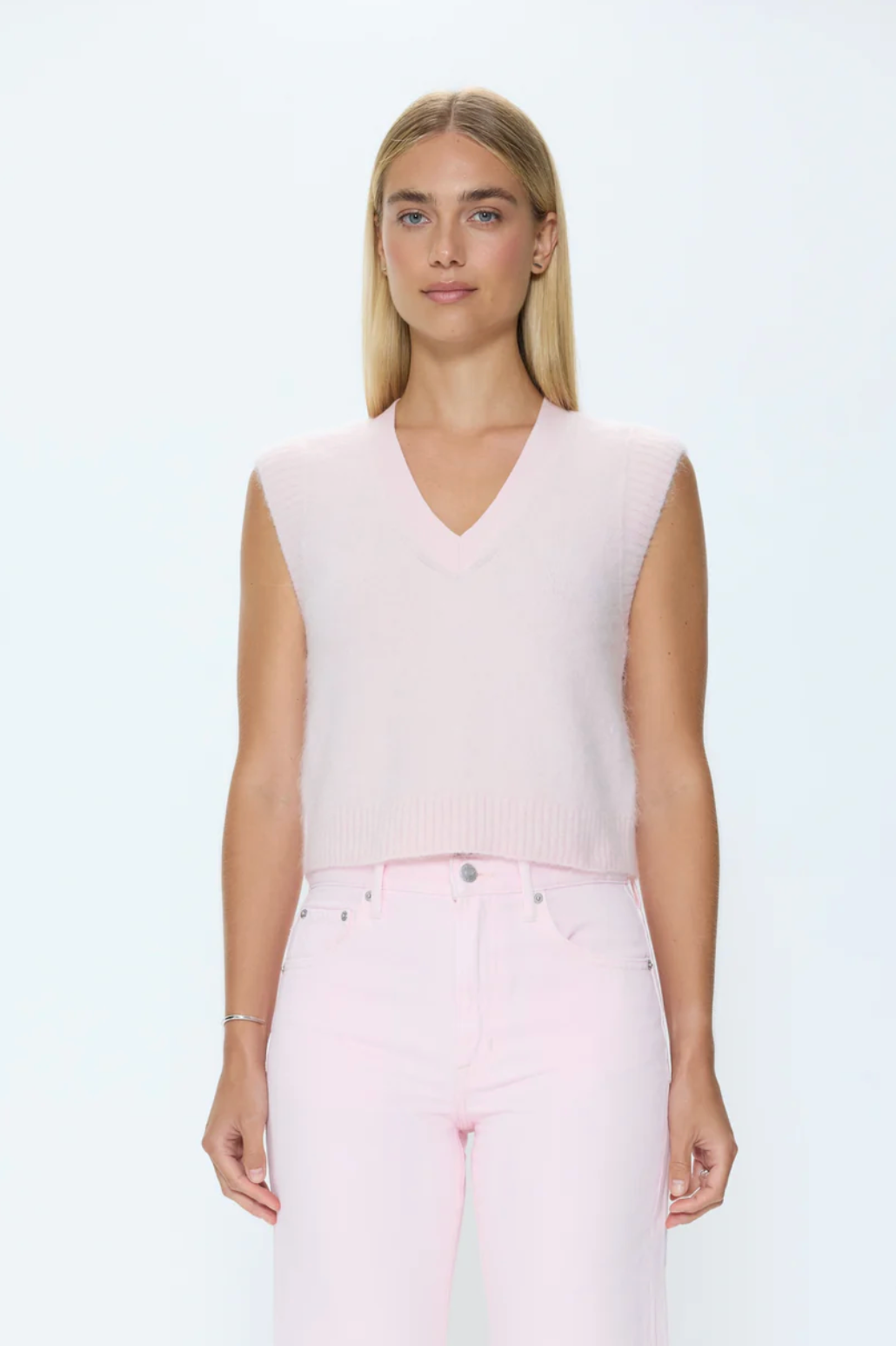 Maxine Sweater Vest - Blush