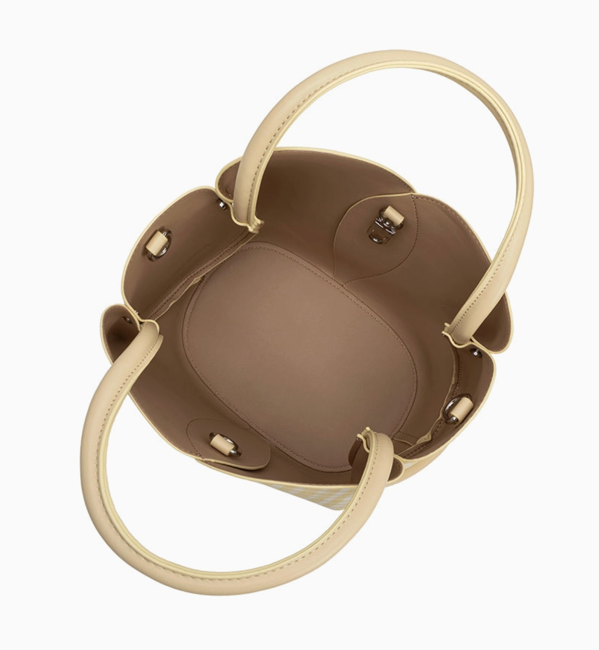 Yellow Gingham Tulip Bag