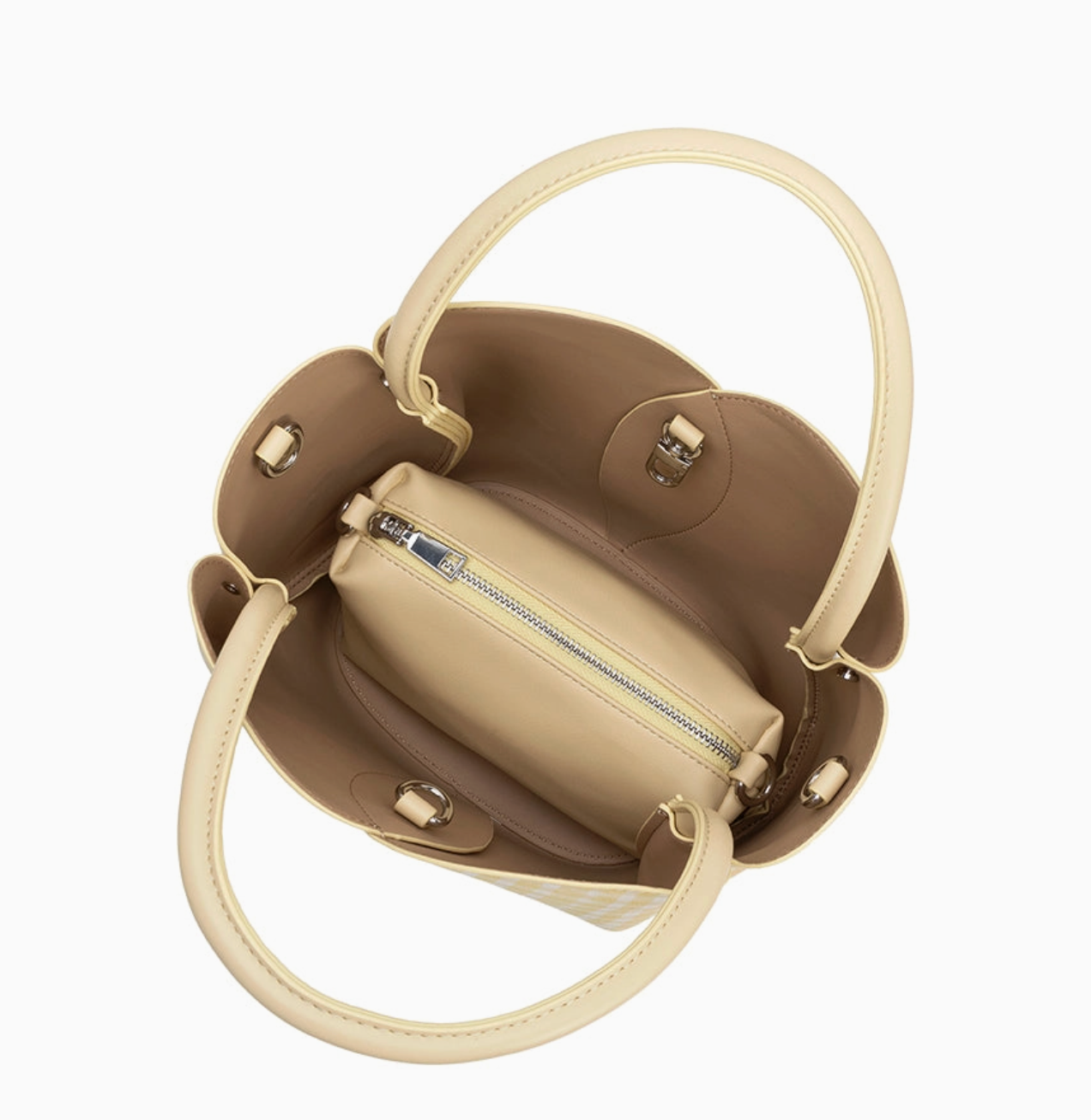 Yellow Gingham Tulip Bag