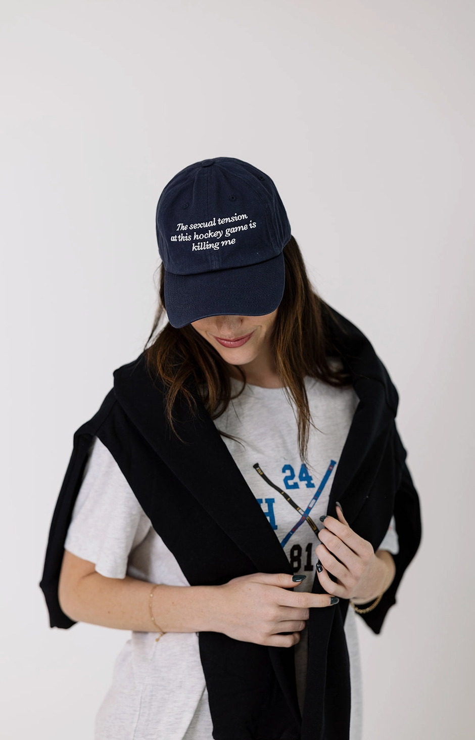 Hockey Game Hat in Royal Blue