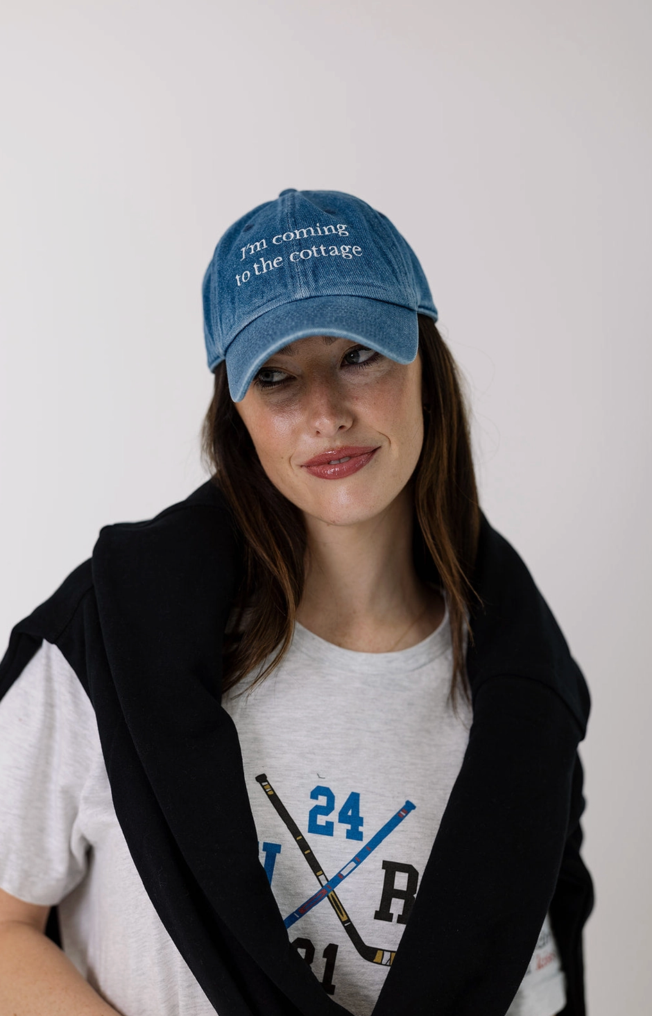 I'm Coming To the Cottage Hat in Denim