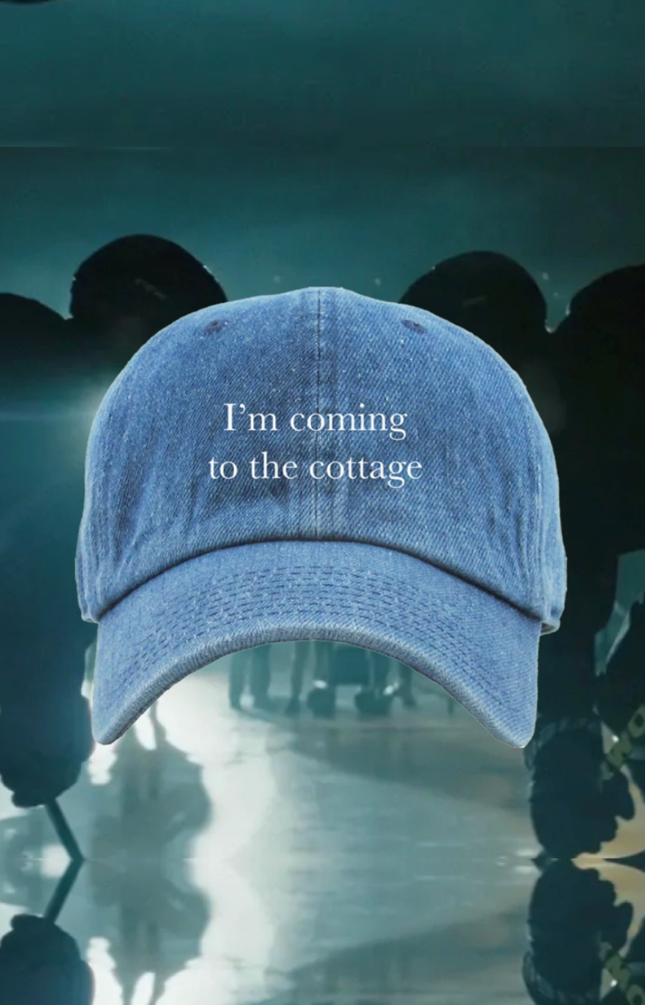 I'm Coming To the Cottage Hat in Denim