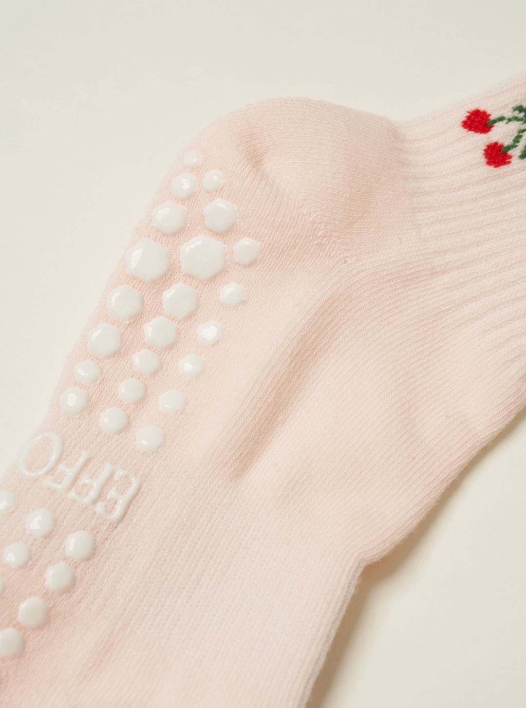 Pink Cherry Grip Socks
