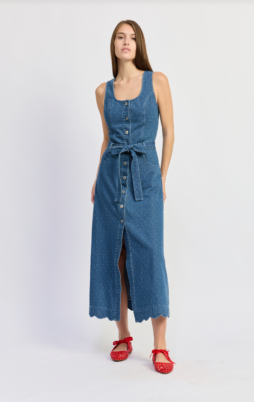 Heidi Denim Midi Dress