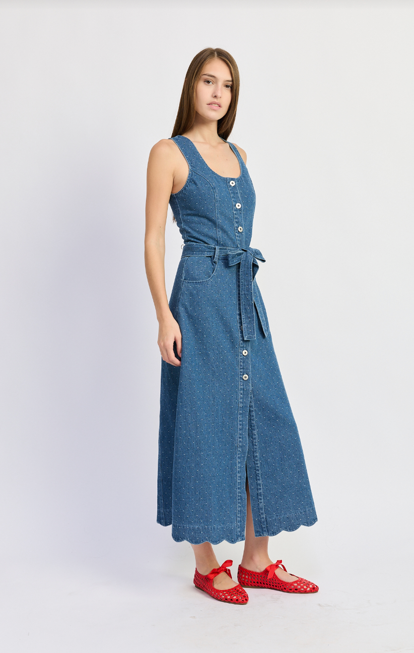 Heidi Denim Midi Dress