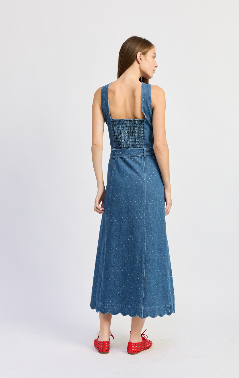 Heidi Denim Midi Dress