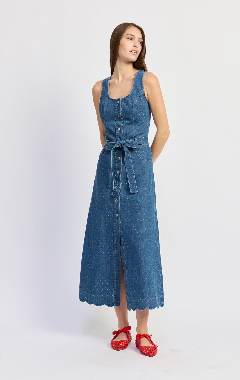 Heidi Denim Midi Dress