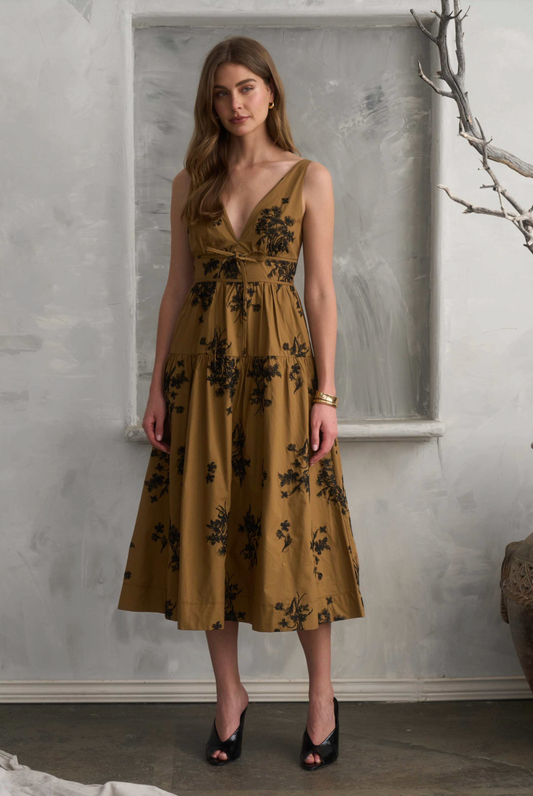 Meghan Floral Midi Dress