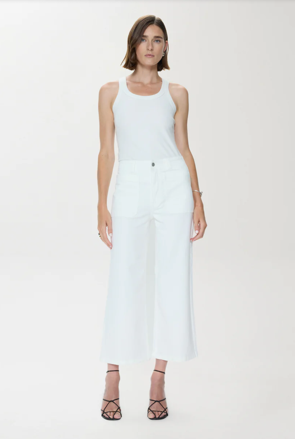 Zooey Patch Pocket Utility Pant - Le Blanc